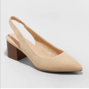 Tan Slingback Heels